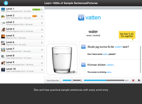 Screenshot 6 - Learn Swedish - WordPower 